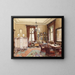 Interior Living Room Painting - Reinhold Völkel — framed artwork on a wall
