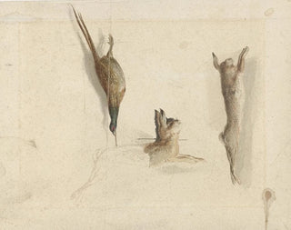 Dindon mort et deux lièvres morts - Reinier Craeyvanger — artwork view