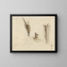 Dindon mort et deux lièvres morts - Reinier Craeyvanger — framed artwork on a wall