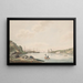 View of the Curaçao port - Reinier Frederik Baron van Raders — framed artwork on a wall