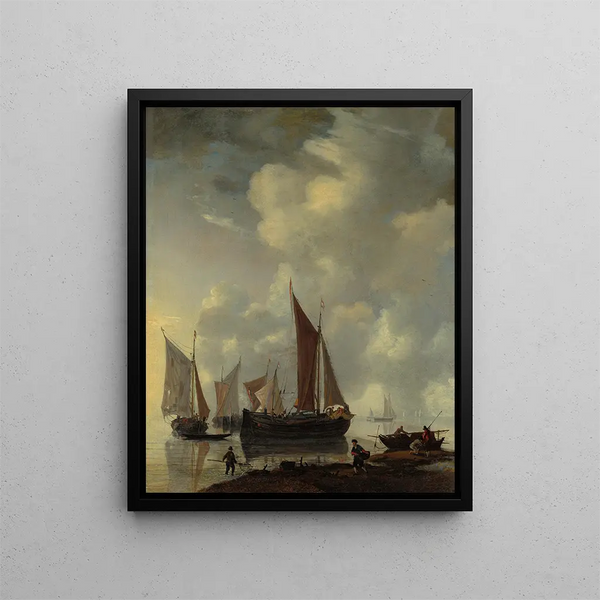 Coastal Scene - Reinier Nooms — framed artwork on a wall