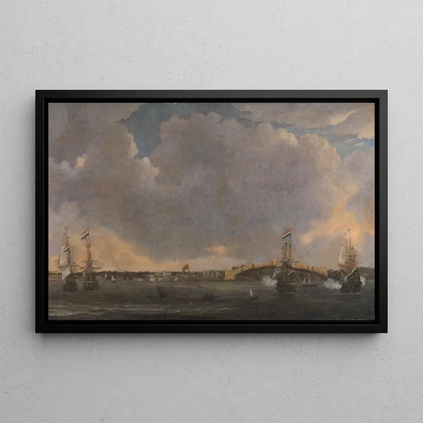 View of Tripoli - Reinier Nooms — framed artwork on a wall