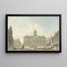 Amsterdam Dam Square with City Hall and Waag - Reinier Vinkeles — framed artwork on a wall