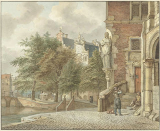 View of a City Canal - Reinier Vinkeles — artwork view
