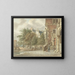 View of a City Canal - Reinier Vinkeles — framed artwork on a wall