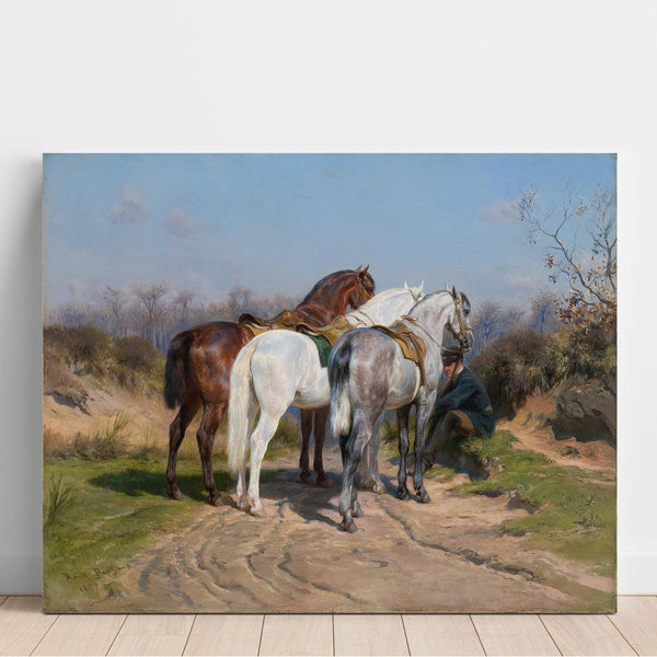 Reproduction of the painting Hunting Lodge Painting - Rosa Bonheur