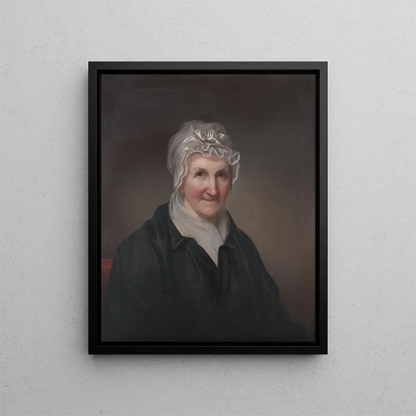 Portrait of Mary Lord - Rembrandt Peale — framed artwork on a wall