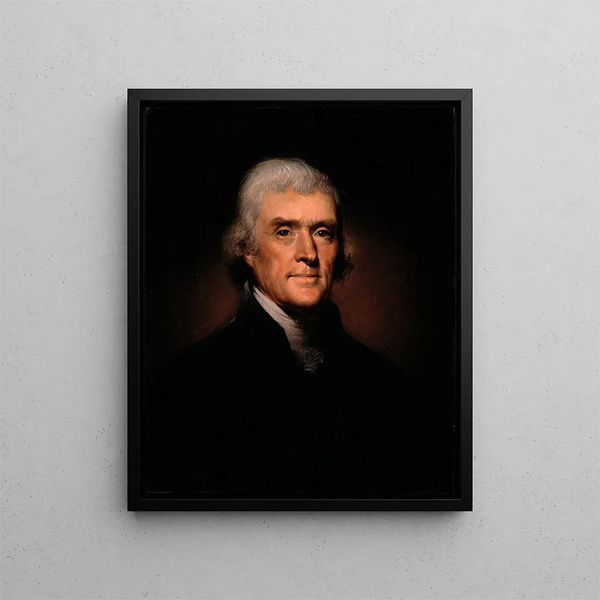 Thomas Jefferson - Rembrandt Peale — framed artwork on a wall