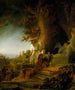 The Christ and Saint Mary Magdalene at the tomb - Rembrandt van Rijn — artwork view