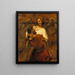 Jacob wrestling with the angel - Rembrandt van Rijn — framed artwork on a wall