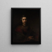 L'homme à la loupe - Rembrandt van Rijn — framed artwork on a wall