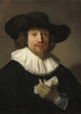 a Man with a Music Score - Rembrandt van Rijn — artwork view