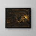 Phylémon and Baucis - Rembrandt van Rijn — framed artwork on a wall