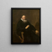 Portrait of Eléazar Swalmius - Rembrandt van Rijn — framed artwork on a wall