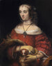 Portrait of a lady with a lapdog - Rembrandt van Rijn — artwork view