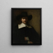 Portrait of a Man - Rembrandt van Rijn — framed artwork on a wall