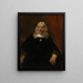Portrait of a man with white hair - Rembrandt van Rijn — framed artwork on a wall
