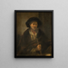 Portrait of an Old Man - Rembrandt van Rijn — framed artwork on a wall