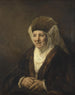 Portrait of an old woman - Rembrandt van Rijn — artwork view