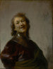 Rembrandt laughing - Rembrandt van Rijn — artwork view