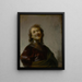 Rembrandt laughing - Rembrandt van Rijn — framed artwork on a wall