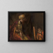 Saul and David - Rembrandt van Rijn — framed artwork on a wall