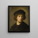 Self-portrait - Rembrandt van Rijn — framed artwork on a wall