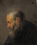 Study of an Old Man in Profile - Rembrandt van Rijn — artwork view