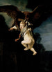 L'enlèvement de Ganymède - Rembrandt van Rijn — artwork view