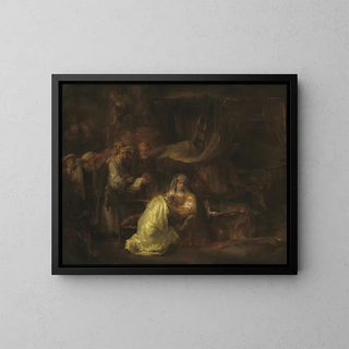 The Circumcision - Rembrandt van Rijn — framed artwork on a wall