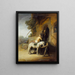 The Good Samaritan - Rembrandt van Rijn — framed artwork on a wall