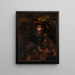 The knight with hawk - Rembrandt van Rijn — framed artwork on a wall