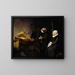The Mennonite Preacher Anslo and His Wife - Rembrandt van Rijn — framed artwork on a wall