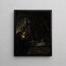 The Resurrection of Lazarus - Rembrandt van Rijn — framed artwork on a wall