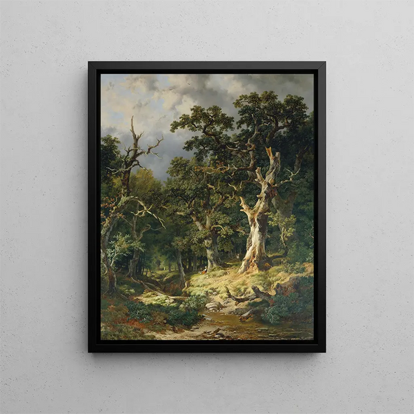 Eichenwald - Remigius Adrianus van Haanen — framed artwork on a wall