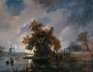 Dutch River Landscape Painting - Remigius Adrianus van Haanen — artwork view