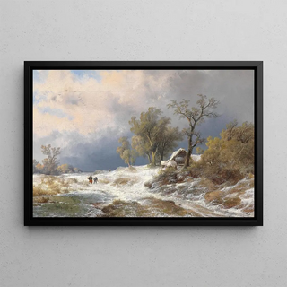 Remigius Adrianus van Haanen - Winter landscape (Case Conflict).webp