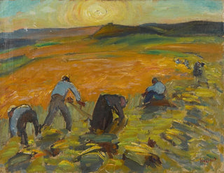 Harvest at Sunset - René Auguste Seyssaud — artwork view