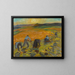 Harvest at Sunset - René Auguste Seyssaud — framed artwork on a wall