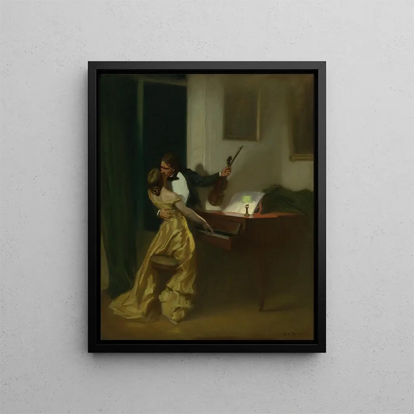 Sonata à Kreutzer - René François Xavier Prinet — framed artwork on a wall