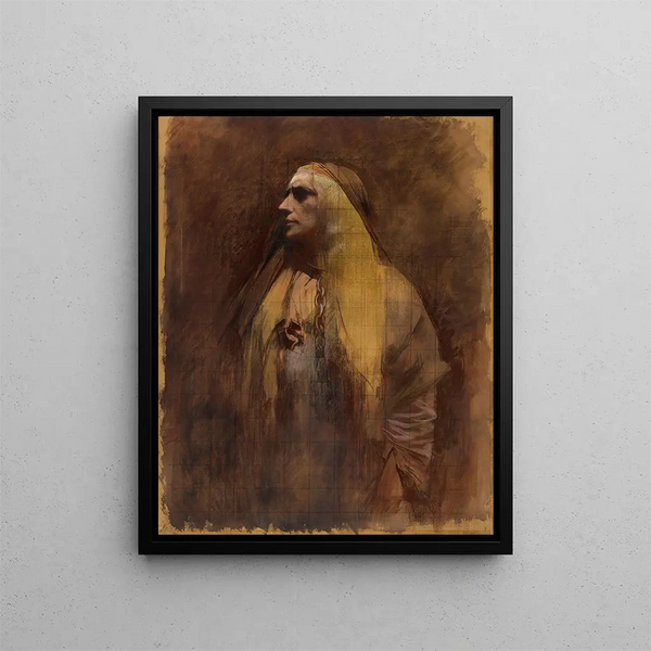 Mme Segond-Weber dans le rôle de Guanhumara dans les Burgraves - René Joseph Gilbert — framed artwork on a wall