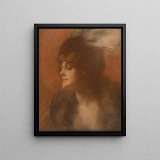 Ren Joseph Gilbert - Portrait de femme laigrette.webp