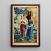 Artistic print of Allegorical Figures - René Piot — framed artwork on a wall