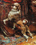 The artist's mother's poodle shaved like a lion - René Princeteau — artwork view