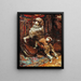 The artist's mother's poodle shaved like a lion - René Princeteau — framed artwork on a wall