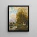 Veneurs rameutant leurs chiens - René Princeteau — framed artwork on a wall
