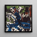 Rencontre de Schlemihl avec le petit homme gris sur la route - Ernst Ludwig Kirchner — framed artwork on a wall