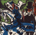 Rencontre de Schlemihl avec le petit homme gris sur la route - Ernst Ludwig Kirchner — artwork view