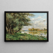 Near the meadows of Fontainebleau by the riverbank - René Maurice Fath — framed artwork on a wall