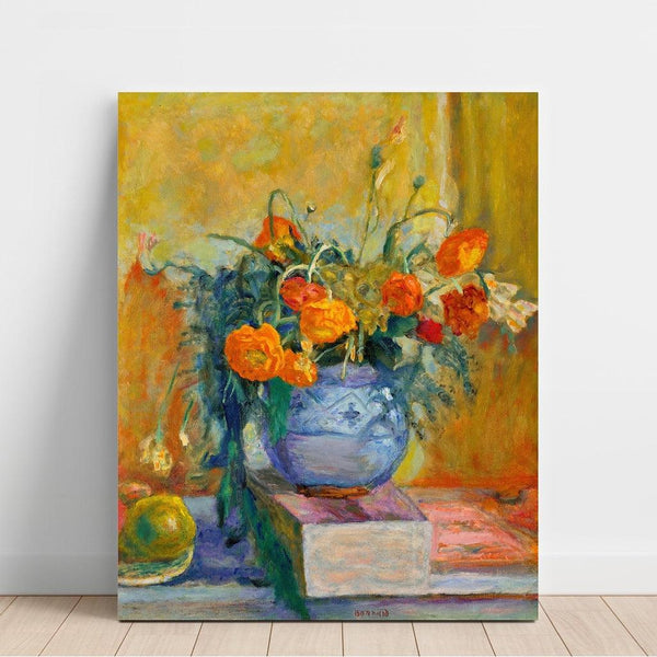 Reproduction of the painting Ranunculi in a Blue Vase - Pierre Bonnard